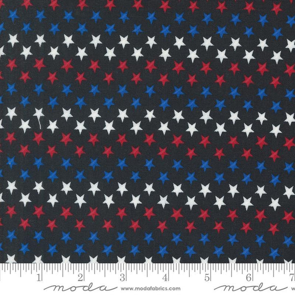 Red White and Bloom Black Stars