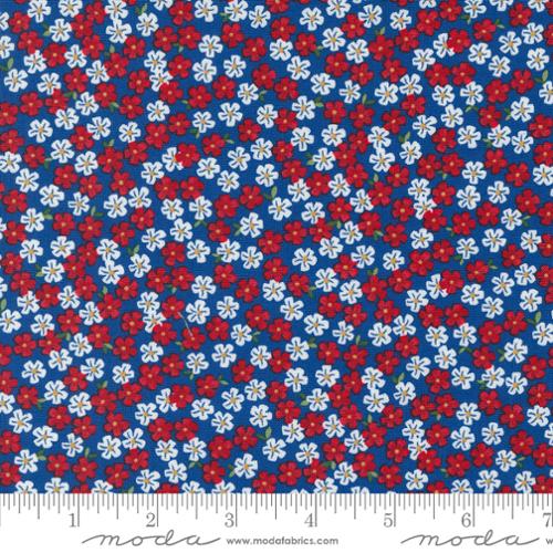 Red White and Bloom Midnight Blue