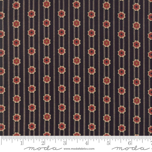 Shelbyville Flower Stripe Black