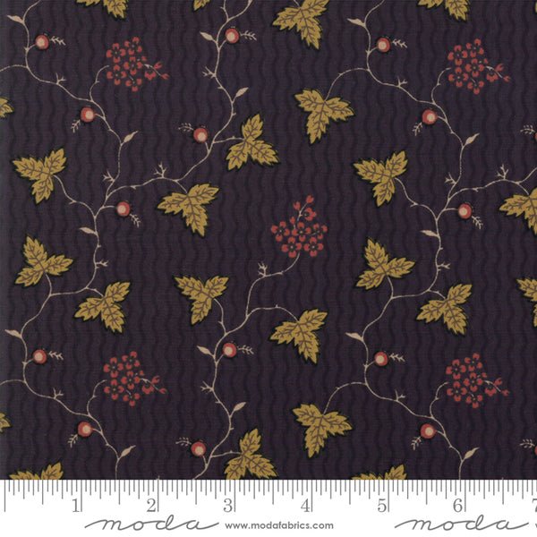 Shelbyville Flowers and Leaves Black