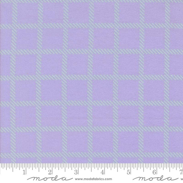 Sherbert Sunshine Flannel Lavender Windowpane