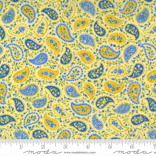 Summer Breeze Yellow Paisley