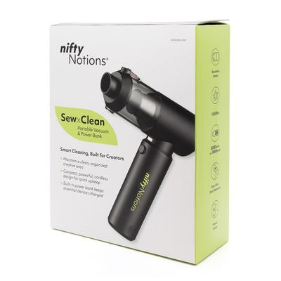 SewClean Portable Vacuum & Power Bank - Nifty Notions