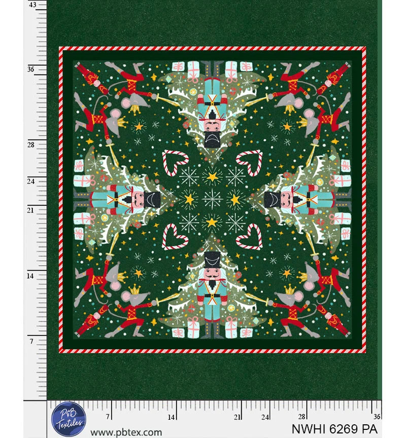 Nutcracker Panel - Nutcracker Whimsy by P&B Textiles