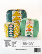 Flying Geese Pouch Trio Sewing Pattern | Minki Kim