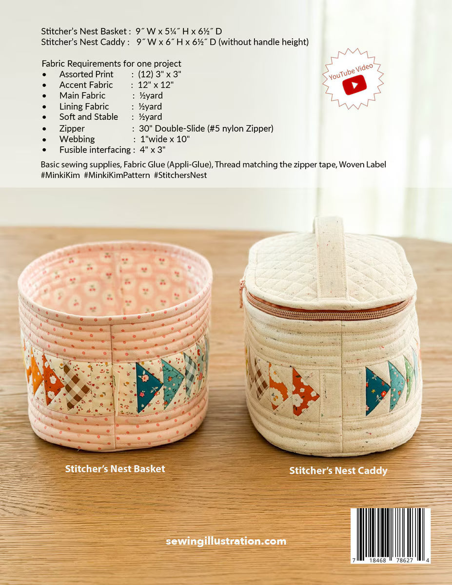 Stitcher's Nest Sewing Room Organizer Pattern | Minki Kim
