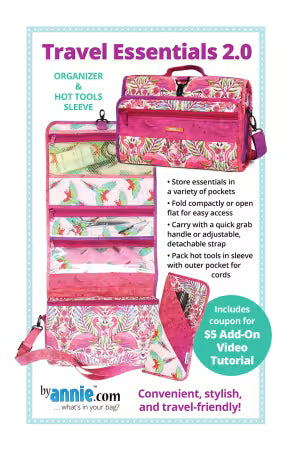 Travel Essentials 2.0 Travel & Toiletry Case Pattern | ByAnnie