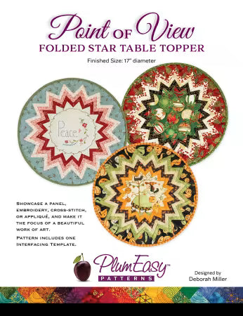 Point of View Folded Star Table Topper Pattern and Interfacing