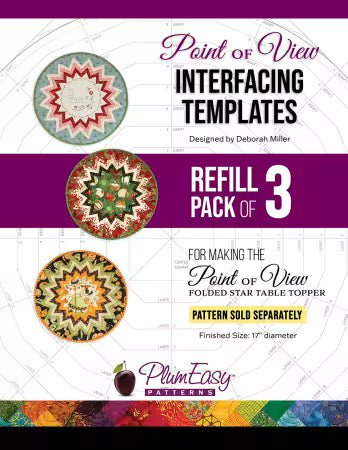Point of View Folded Star Topper Interfacing Templates (3 pk)