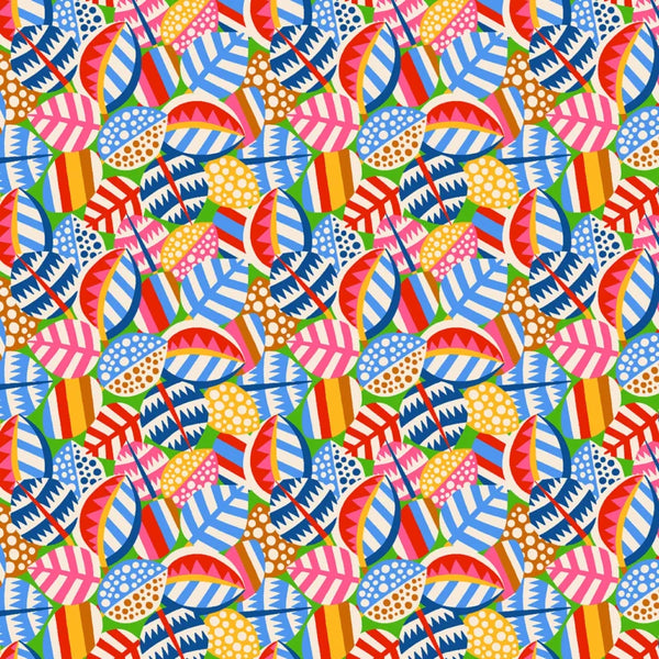 Pop Leaves from the Primavera Collection by Sholton Drumlanrig for Thread & Ink Design Studio