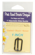 Black Nickel Adjustable Slide Buckle | Pink Sand Beach Designs