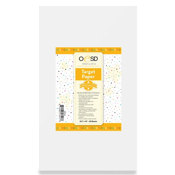 Print & Stick Target Paper Legal Size - StabilStick Template Sheets (20 sheets)