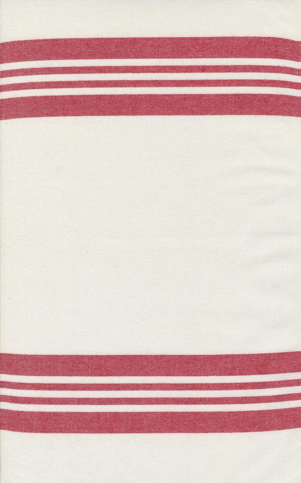Panache Toweling White Red