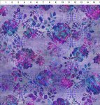 Purple Roses from the Halcyon Collection by Jason Yenter for In the Beginning Fabrics