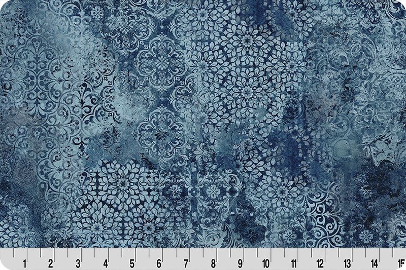 Barely Basics Stonewash Quilting Cuddle 44" Dark Sea - QCBSTONEWASH-DARKSEA