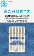 Schmetz Universal Machine Needles - 80/12 (5 per card)