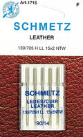 Schmetz Leather Machine Needles - 90/14 (5 per card)