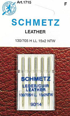 Schmetz Leather Machine Needles - 90/14 (5 per card)