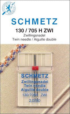 Schmetz Twin Machine Needles - 2.0/80 (1 per card)