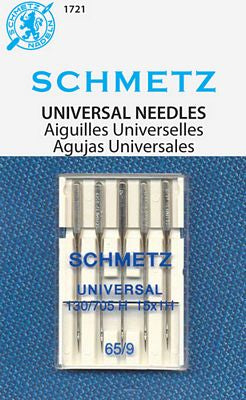Schmetz Universal Machine Needles - 65/9 (5 per card)