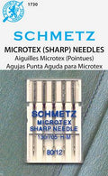 Schmetz Microtex Machine Needles - 80/12 (5 per card)