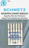 Schmetz Microtex Machine Needles - 60/8 (5 per card)