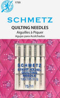 Schmetz Quilting Machine Needles - 75/11 (5 per card)