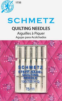 Schmetz Quilting Machine Needles - 75/11 (5 per card)