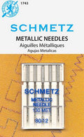 Schmetz Metallic Machine Needles Size 80/12 - 5 pc
