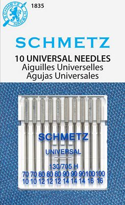 Schmetz Universal Machine Needles Assorted 70/80/90/100 - 10 pc
