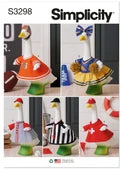Simplicity S3298 Sports Porch Goose Outfit Sewing Pattern | 23" Goose