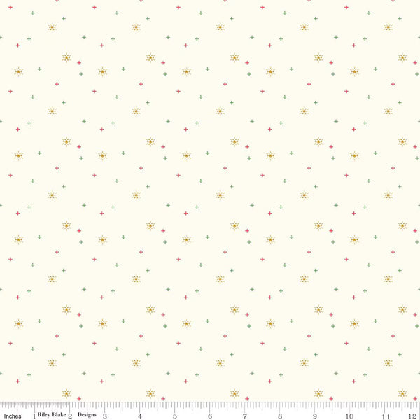 Sparkler Snowflake Cotton - Riley Blake Designs