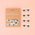 Sarah Hearts Black Heart Organic Cotton Labels
