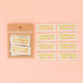 Sarah Hearts Handmade with Love Gold Woven Labels