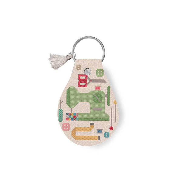 Leather Circle Key Chain - Mercantile 2