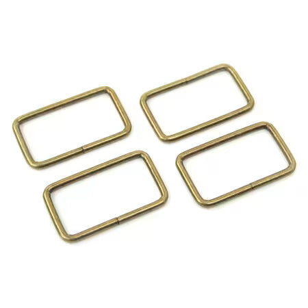 Sallie Tomato 1-1/2" Antique Rectangle Rings, 4 Count