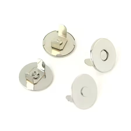 Sallie Tomato 3/4" Nickel Magnetic Snap Closure
