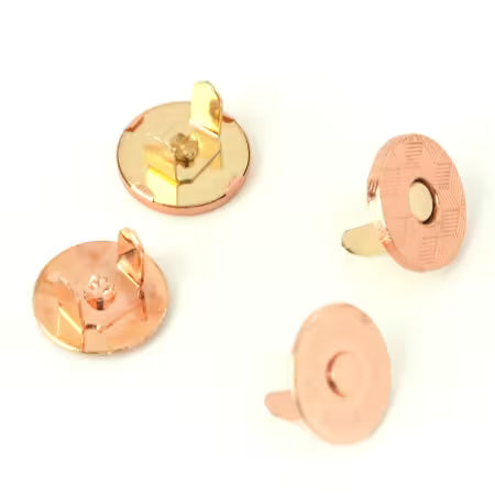 Sallie Tomato 1/2" Rose Gold Magnetic Snaps, 2 Count