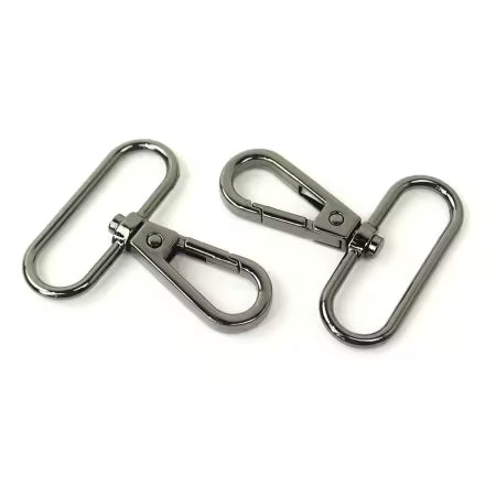 Sallie Tomato Swivel Hooks 1-1/2" — Gunmetal, Set of 2