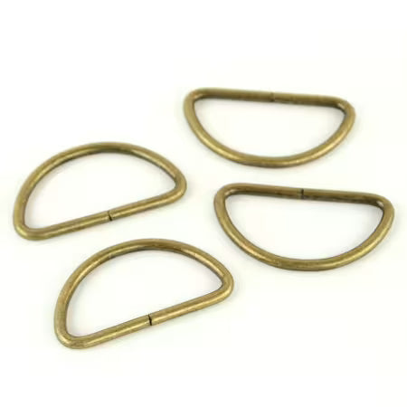 Sallie Tomato 1-1/2" Antique D-Rings, 4 Count