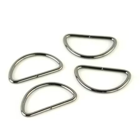 Sallie Tomato 1-1/2" Gunmetal D-Rings, 4 Count