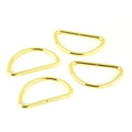 Sallie Tomato D-Rings 1-1/2" Gold - 4ct