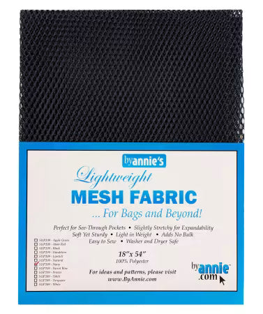 ByAnnie Lightweight Mesh Fabric, 18" × 54" | Navy