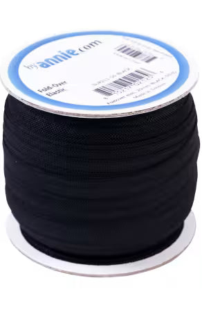 ByAnnie 3/4" Fold-Over Elastic | Black