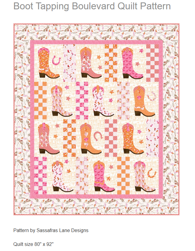 Boot Tapping Boulevard Quilt Kit | Go Cowgirl!