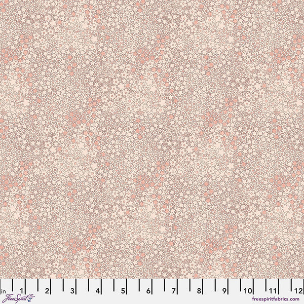 Flourish and Bloom Collection with SM Flora Dora in Blush for Free Spirit Fabrics