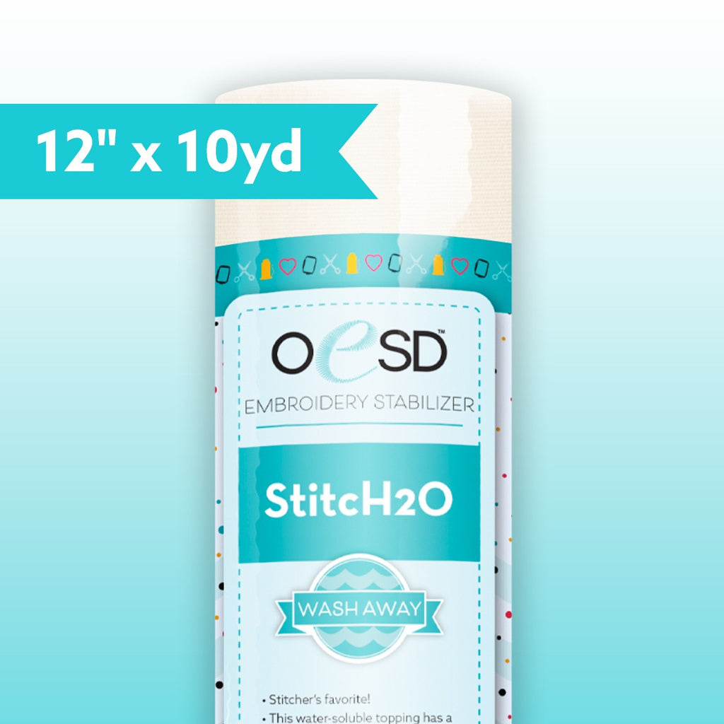 StitcH2O WashAway Water Soluble Topper – 12" x 10 yd | OESD