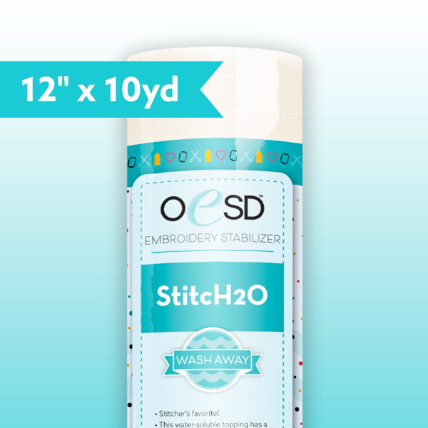 StitcH2O WashAway Water Soluble Topper – 12" x 10 yd | OESD