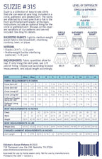 Suzie Skirt Collection Pattern - Children's Corner (Sizes 18mo-14)