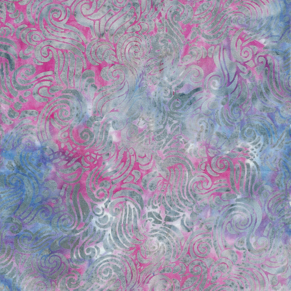 Swirls Multi Red Blue